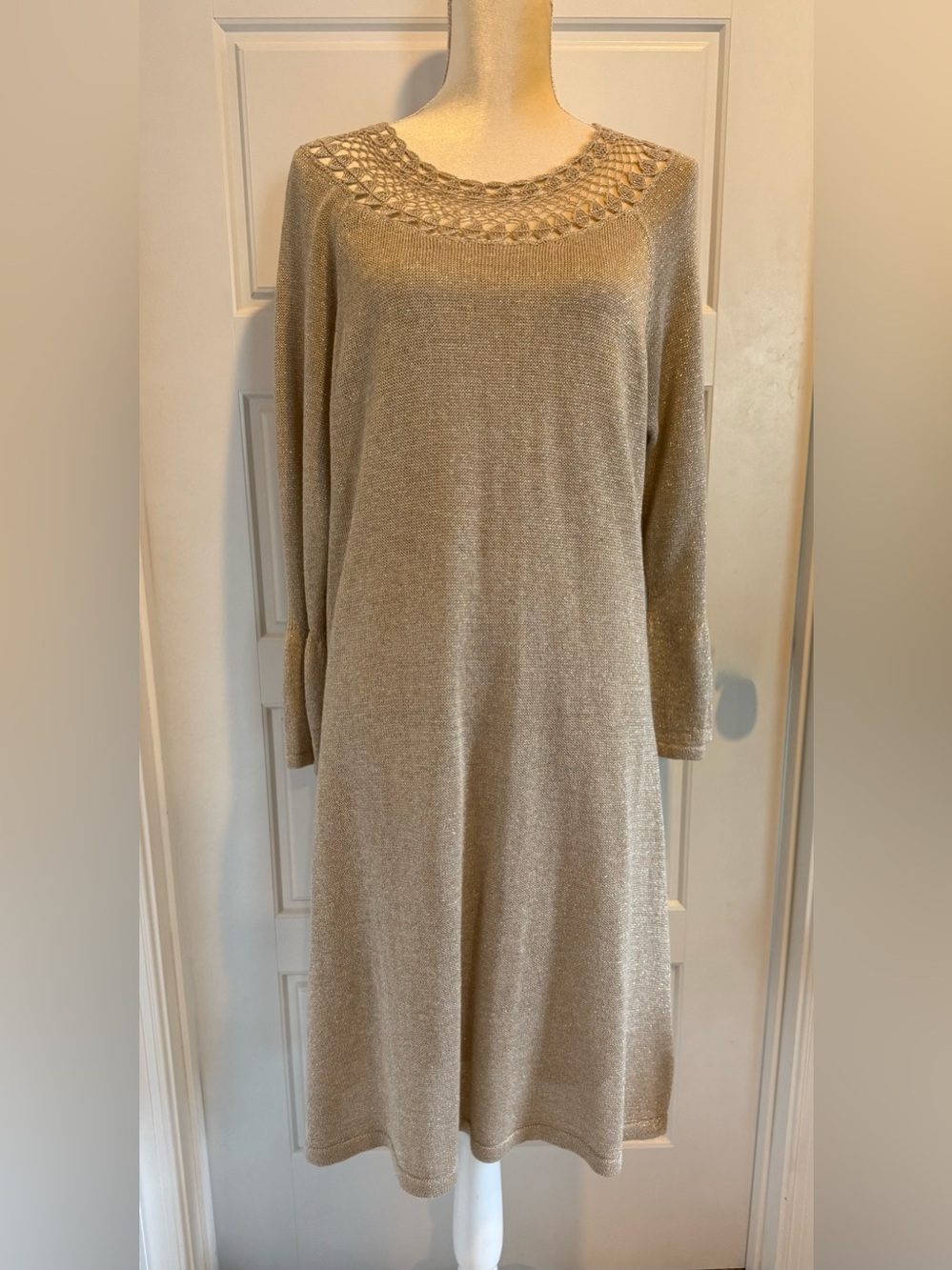 Lilly Pulitzer Metallic Gold Knit Dress